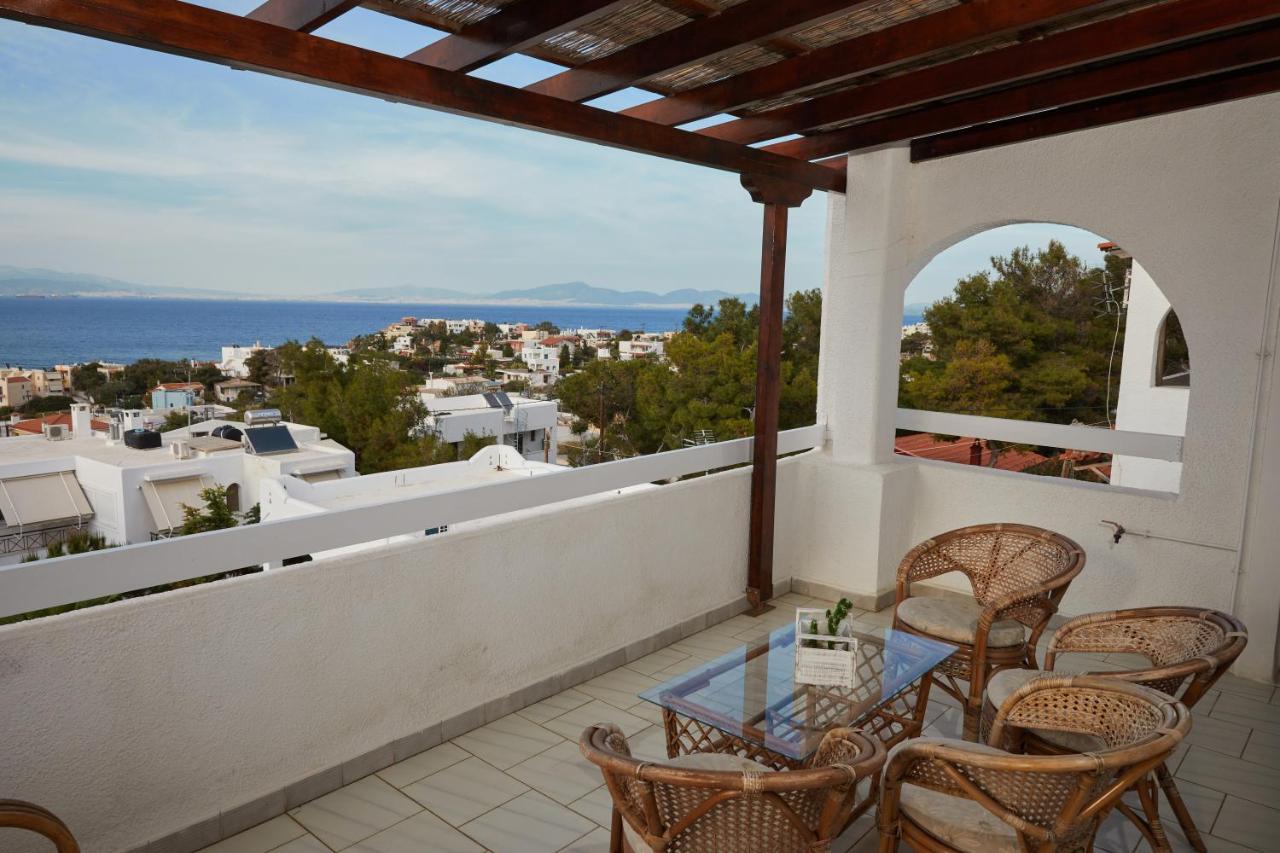 180° View To Sea Villa Vathí Exteriör bild