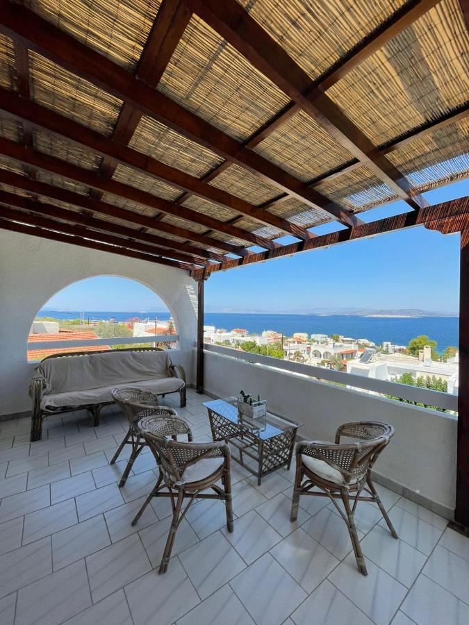 180° View To Sea Villa Vathí Exteriör bild