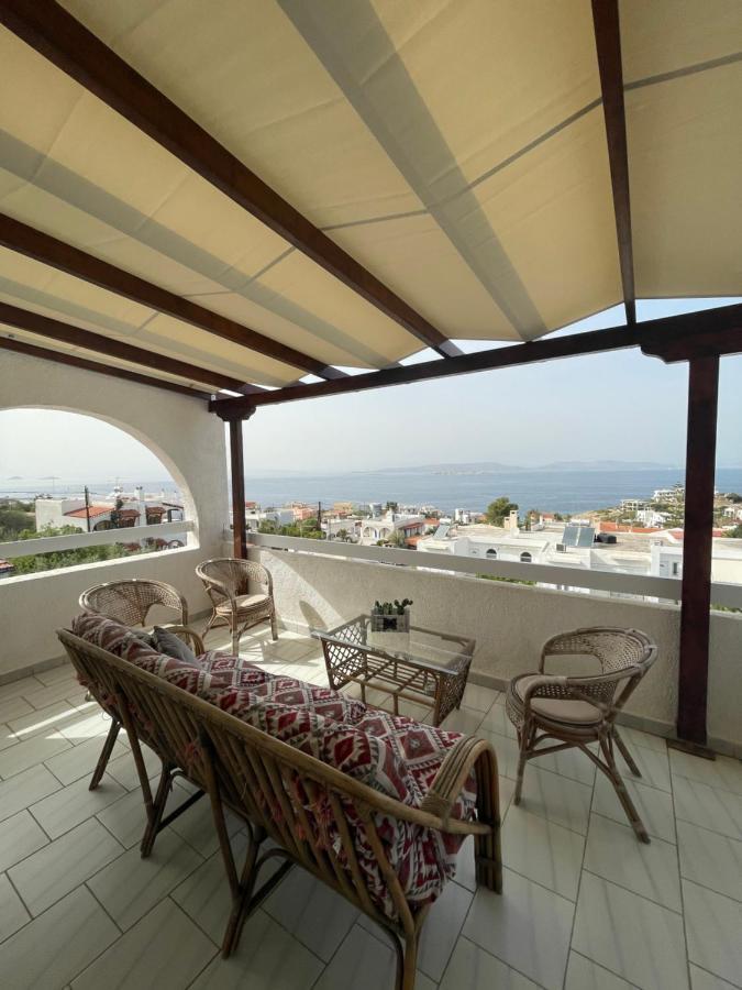 180° View To Sea Villa Vathí Exteriör bild