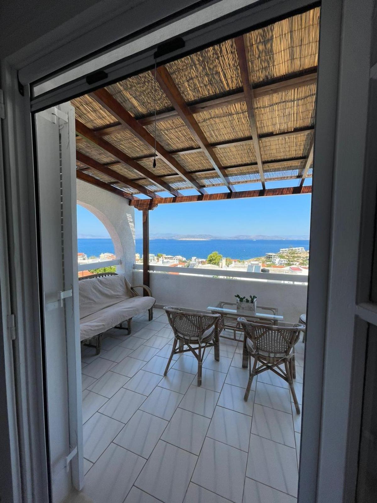 180° View To Sea Villa Vathí Exteriör bild